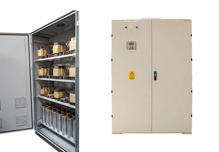 Capacitor banks and power factor correction panels manufactured by Ocean Wind Switchgear in Muscat, Oman