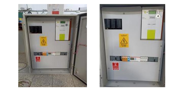 Metering panel manufactured by Ocean Wind Switchgear in Muscat, Oman